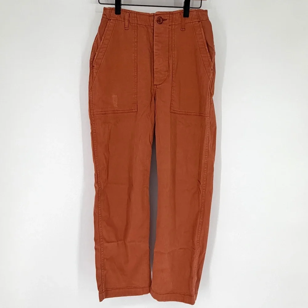 Ragdoll LA Burnt Orange Surplus Military Utility Pants XS Distressed High‎ Rise